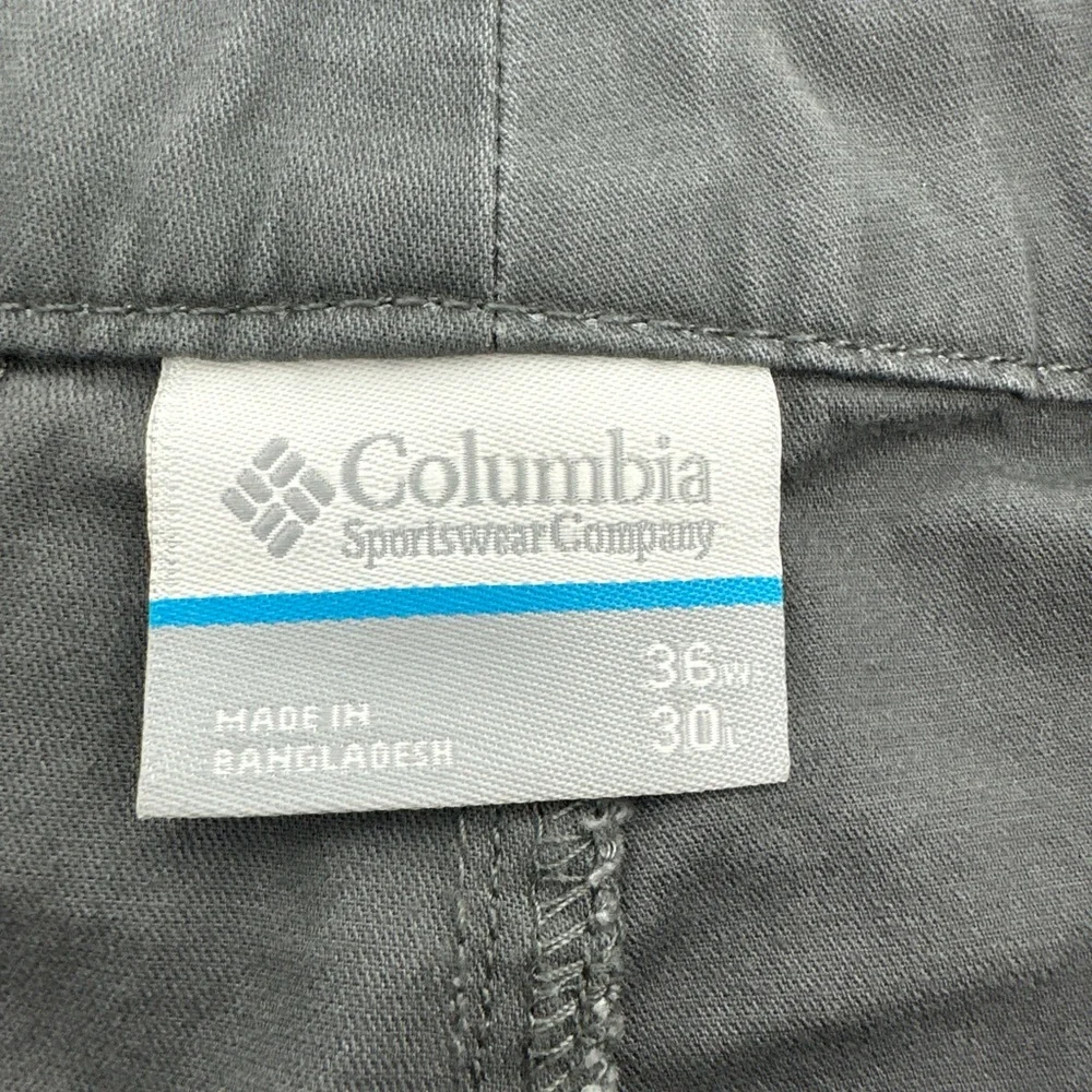 Columbia Cotton Blend 5‎ Pocket Casual Pants Men’s 36x30 Gray 100% Cotton